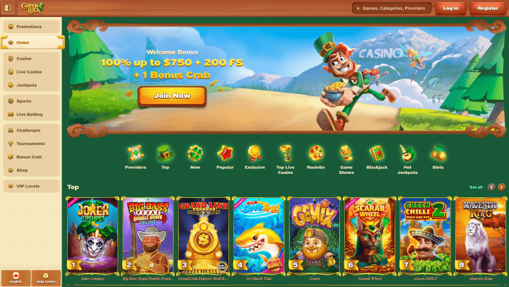 Greenluck casino bonus